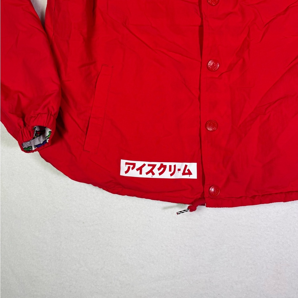 Icecream‎ BBC Red Coach Jacket Medium Cat Print Lining - Picture 11 of 11